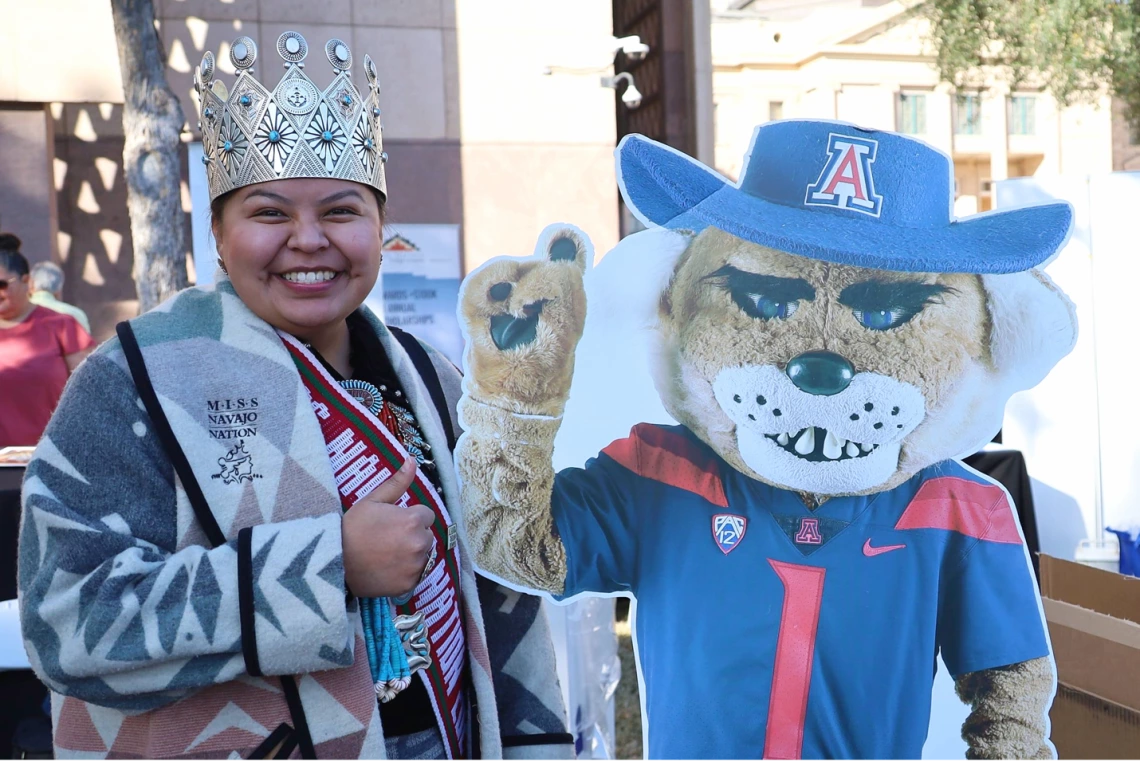 Miss Navajo Nation with Wilbur Wildcat