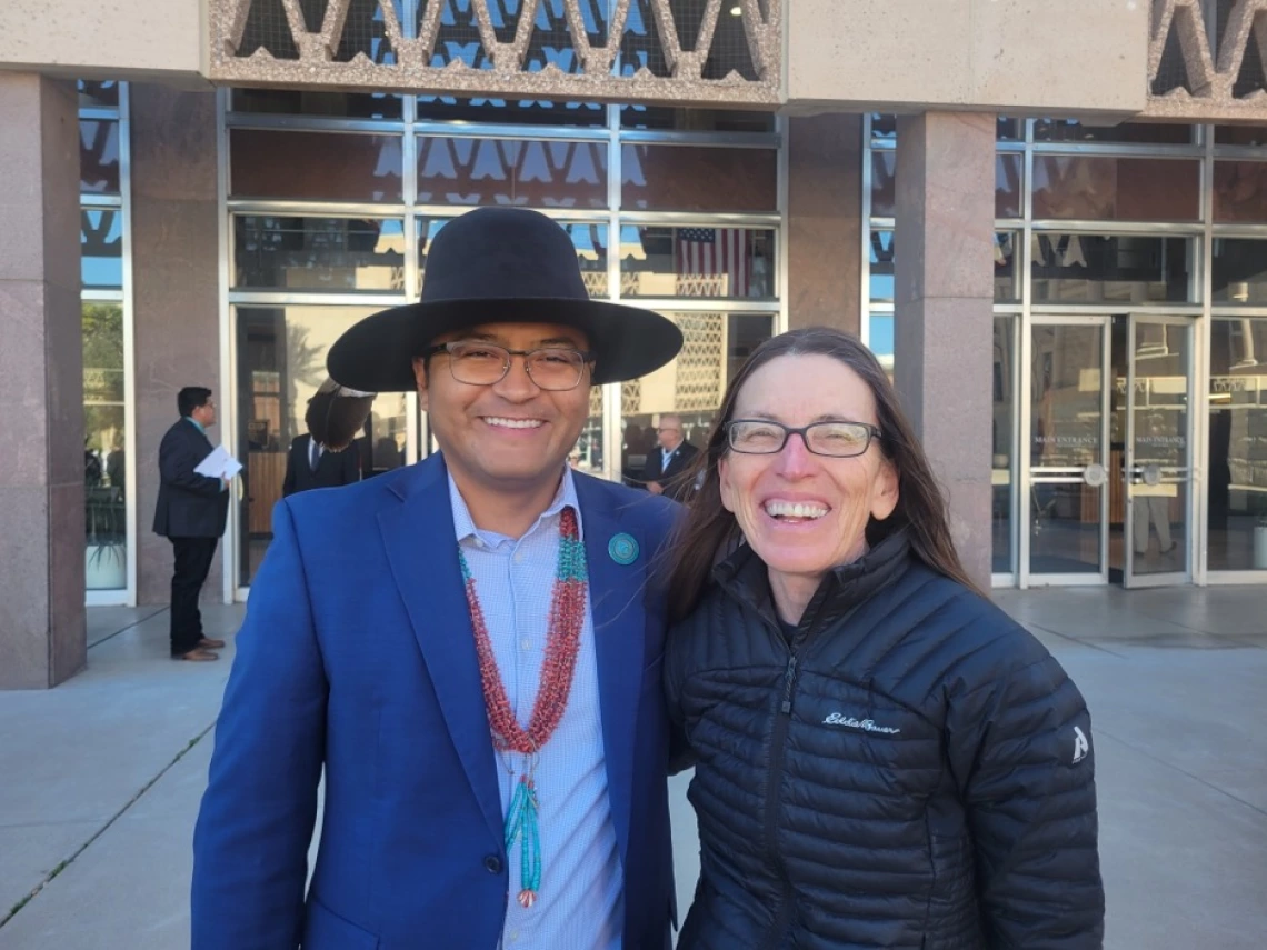 Nancy Petersen and Dr. Buu Nygren posing for a photo